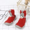 Baby Girls Animal Print High Top Knitted Sock Shoes