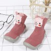 Baby Girls Animal Print High Top Knitted Sock Shoes