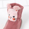 Baby Girls Animal Print High Top Knitted Sock Shoes