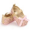 Baby Girls Bow Decor Magic Tape Princess Shoes Kids Shoes