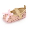 Baby Girls Bow Decor Magic Tape Princess Shoes Kids Shoes