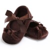 Baby Girls Bow Slip On Soft Sole Flat Shoes 
