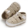Baby Canvas Hollow Out Magic Tape Comfy Sandals Baby Shoes 