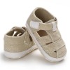 Baby Canvas Hollow Out Magic Tape Comfy Sandals Baby Shoes 