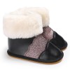 Baby Girls Casual Winter Fur Boots Cheap Kid Shoes 