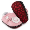Baby Girls Flower Magic Tape Flats Shoes