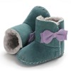 Baby Girls Bow Decor Winter Fur Snow Boots Girls Shoes