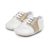 Baby Non-Slip Color Block Lace Up Sneakers Cheap Kid Shoes 