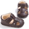 Baby PU Hollow-out Magic Tape Non-Slip Sandals Baby Shoes