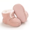 Baby Unisex Solid Magic Tape Snow Boots Kids Shoes