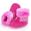Baby Girls Solid Printed Winter Fur Boots Children Shoes