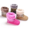 Baby Girls Solid Printed Winter Fur Boots Children Shoes
