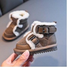 Baby Snow Boots, Baby Soft Soled Walking Shoes, 1-3 Year Old Boys, Casual Cotton Shoes, Plush And Thickened, Winter Girl Trend