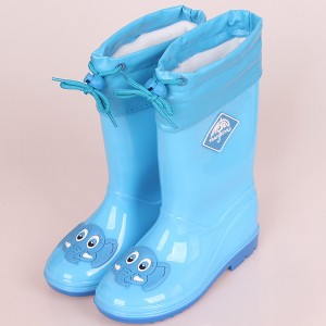 New High Tube Children's Rain Boots With Detachable Cotton For Boys And Girls. Winter Rain Boots, All Season Water Shoes, Oversized Children's Boots