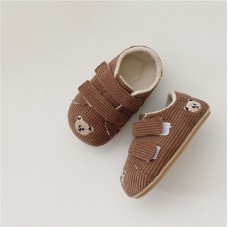 Baby Shoes For Autumn And Winter, 0-2 Year Old Toddlers With Soft Soles And Non Slip Front Shoes. Baby Plush Lining Keeps The Heel Warm And Won't Fall Off