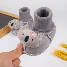 Baby Shoes, Autumn And Winter, 0-1 Year Old Newborns, Plush And Warm, Not Falling Off. Heels, Socks, Soft Soles, Learning To Walk, Cotton Shoes, Anti Falling 3