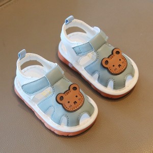 Summer Baby Sandals, 0-1 Years Old, 4-8-12 Months Old, Soft Soles, Non Slip Walking Shoes, Anti Kicking Shoes That Cannot Be Peeled Off
