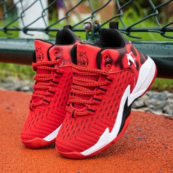 Children's Basketball Shoes 2023 Autumn New Korean Edition Boys' Sports Shoes Breathable Soft Sole Middle And Big Boys' Running Shoes