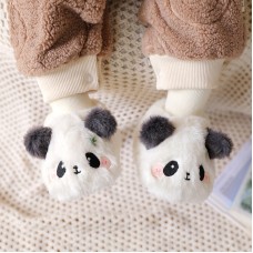 Autumn And Winter New Baby Shoes And Socks Thickened And Velvet Baby Walking Shoes Cute Cartoon Plush Warm Baby Shoe Cover